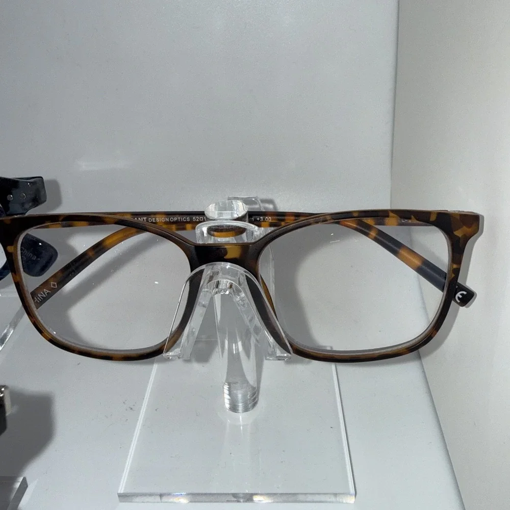 3 pair NEW foster grant readers and others +3.00 - Square Round Tortoise Black